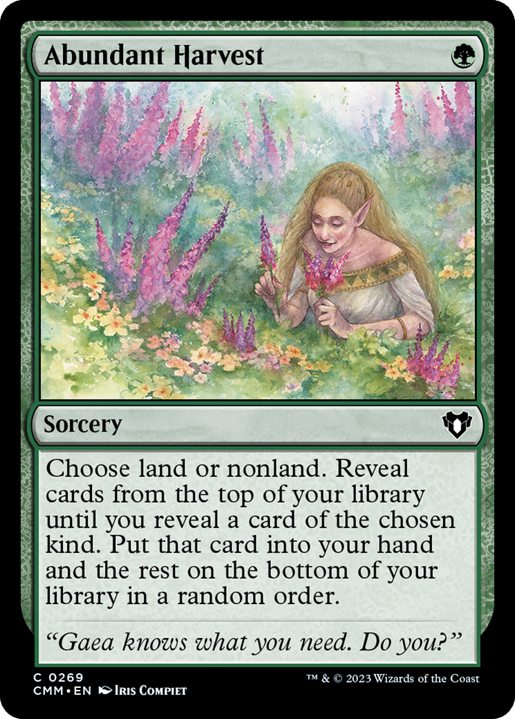 Abundant Harvest [Commander Masters] | Jomio and Rueliete's Cards and Comics