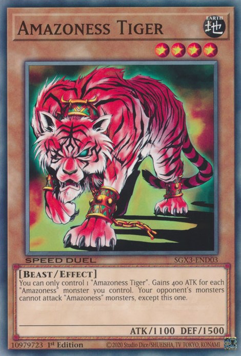 Amazoness Tiger [SGX3-END03] Common | Jomio and Rueliete's Cards and Comics