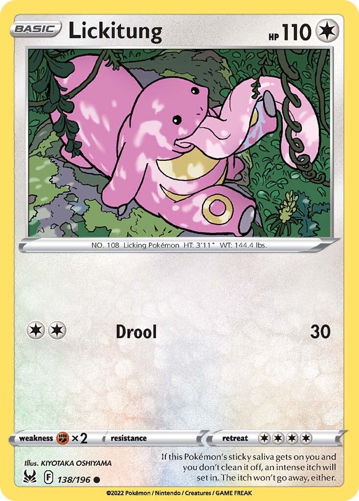 Lickitung (138/196) [Sword & Shield: Lost Origin] | Jomio and Rueliete's Cards and Comics