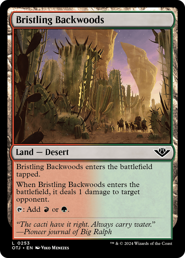 Bristling Backwoods [Outlaws of Thunder Junction] | Jomio and Rueliete's Cards and Comics