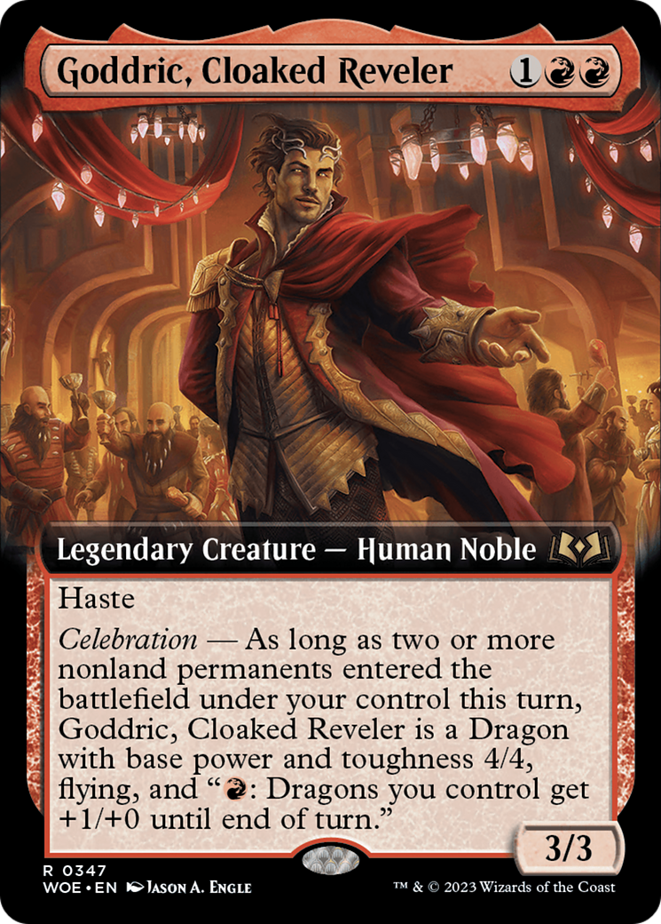 Goddric, Cloaked Reveler (Extended Art) [Wilds of Eldraine] | Jomio and Rueliete's Cards and Comics