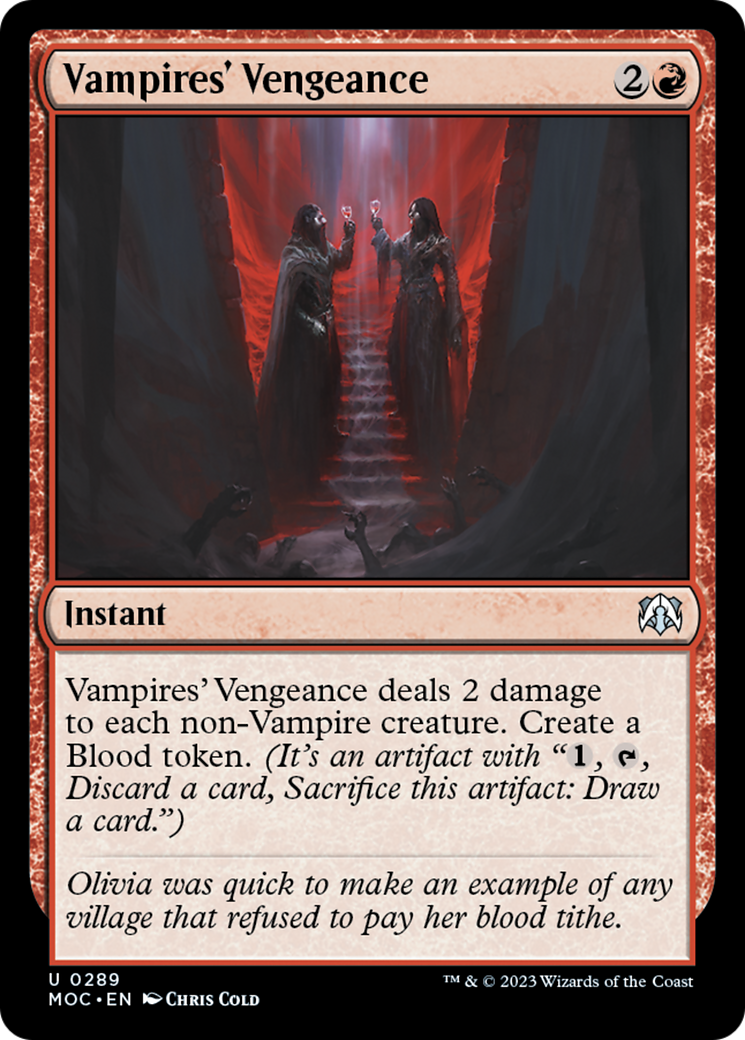 Vampires' Vengeance [March of the Machine Commander] | Jomio and Rueliete's Cards and Comics