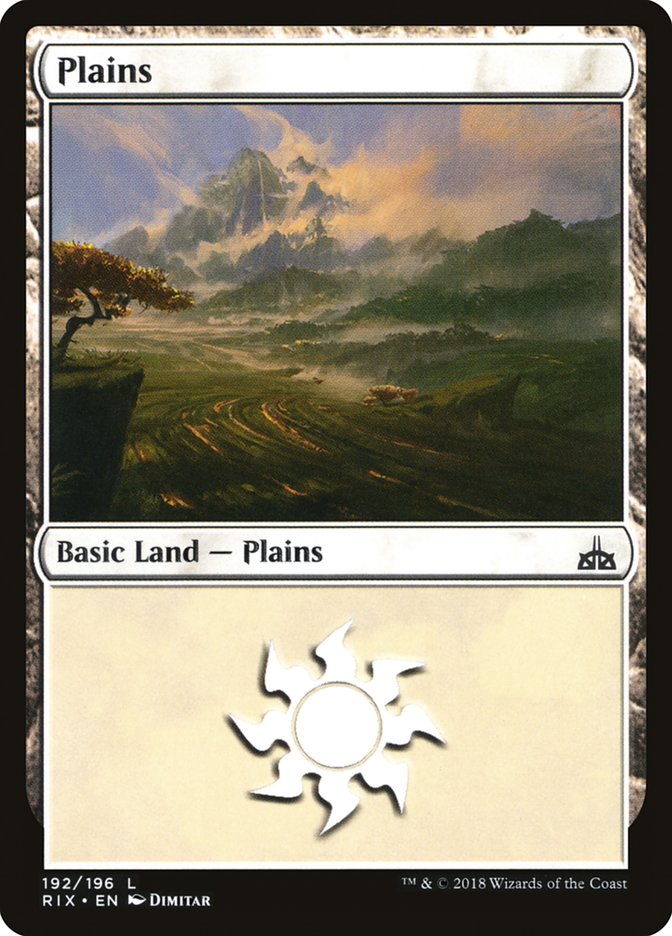 Plains (192) [Rivals of Ixalan] | Jomio and Rueliete's Cards and Comics