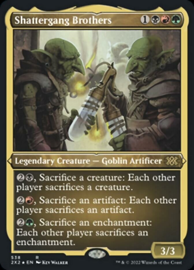 Shattergang Brothers (Foil Etched) [Double Masters 2022] | Jomio and Rueliete's Cards and Comics