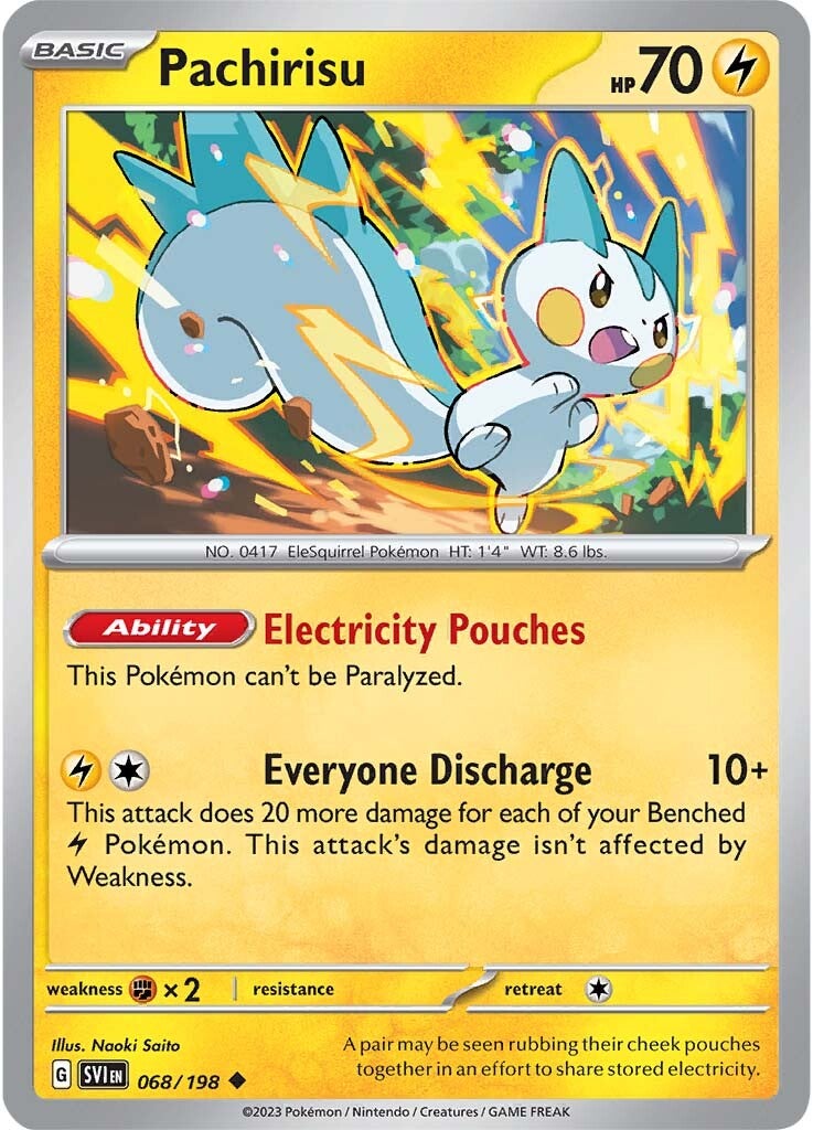Pachirisu (068/198) [Scarlet & Violet: Base Set] | Jomio and Rueliete's Cards and Comics