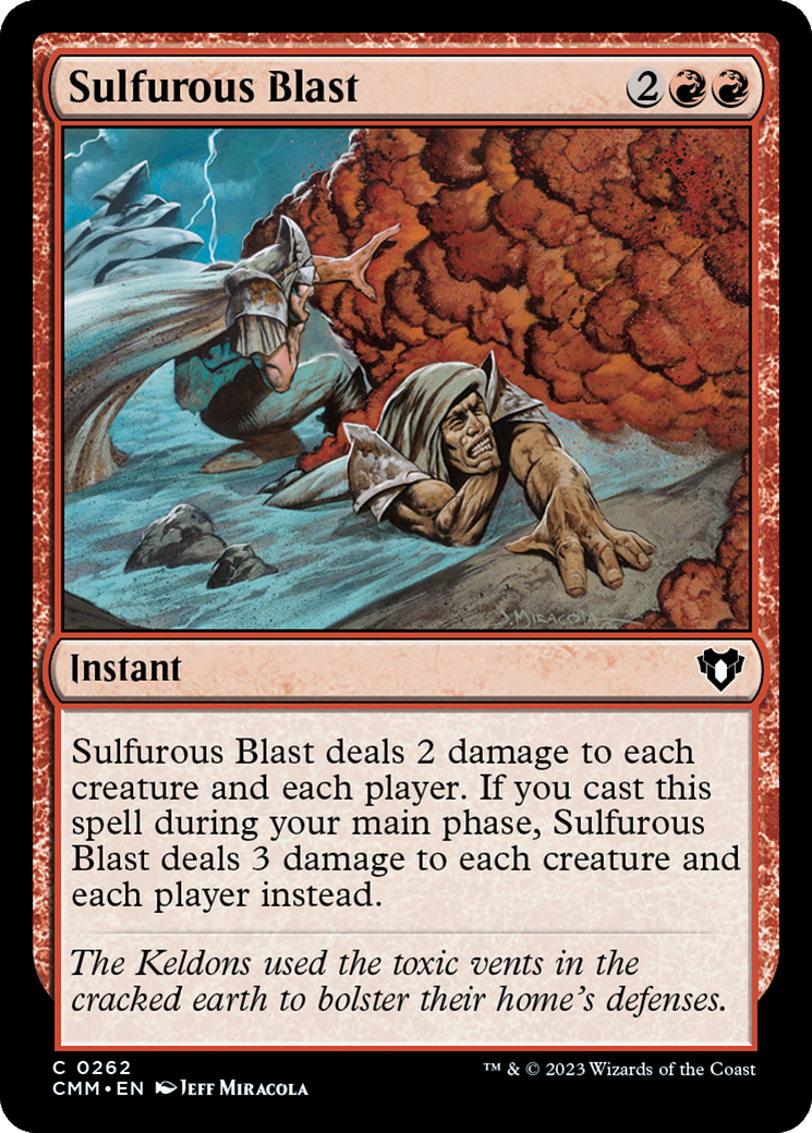 Sulfurous Blast [Commander Masters] | Jomio and Rueliete's Cards and Comics