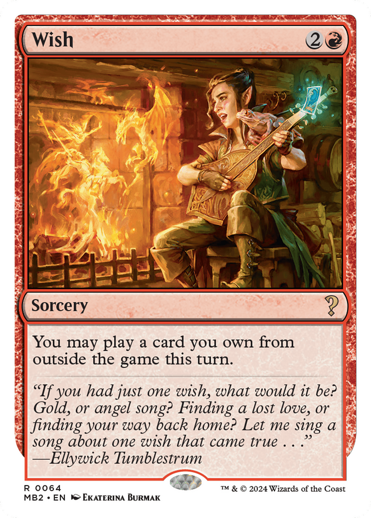 Wish (White Border) [Mystery Booster 2] | Jomio and Rueliete's Cards and Comics