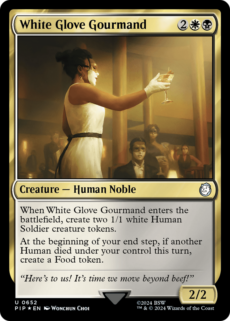 White Glove Gourmand (Surge Foil) [Fallout] | Jomio and Rueliete's Cards and Comics