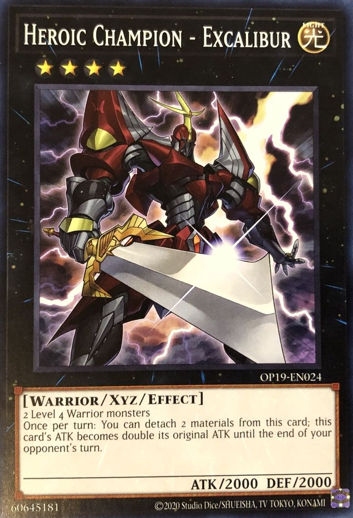 Heroic Champion - Excalibur [OP19-EN024] Common | Jomio and Rueliete's Cards and Comics