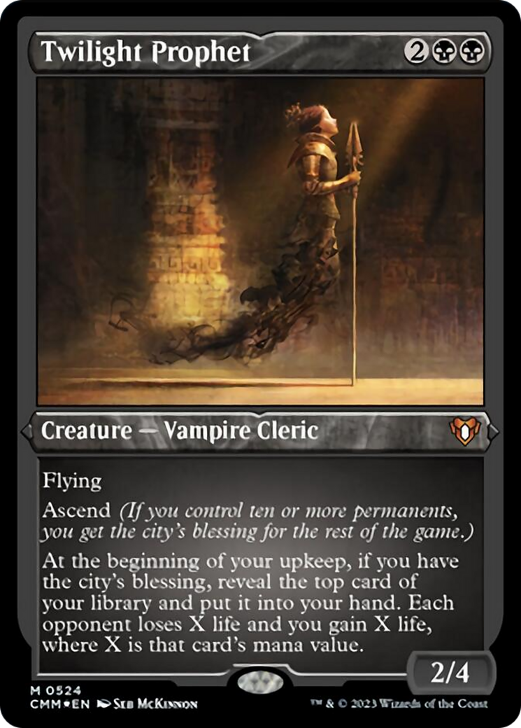 Twilight Prophet (Foil Etched) [Commander Masters] | Jomio and Rueliete's Cards and Comics