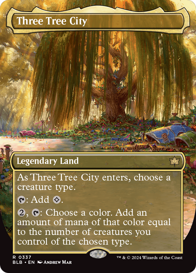 Three Tree City (Borderless) (0337) [Bloomburrow] | Jomio and Rueliete's Cards and Comics