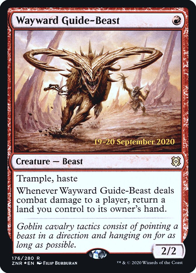 Wayward Guide-Beast [Zendikar Rising Prerelease Promos] | Jomio and Rueliete's Cards and Comics