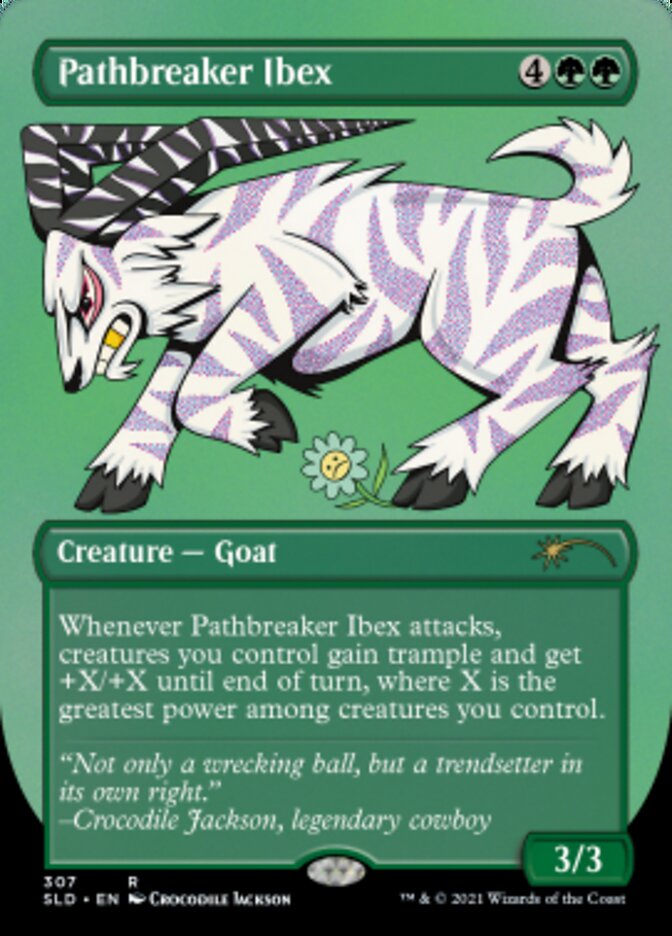Pathbreaker Ibex (Borderless) (Foil Etched) [Secret Lair Drop Series] | Jomio and Rueliete's Cards and Comics
