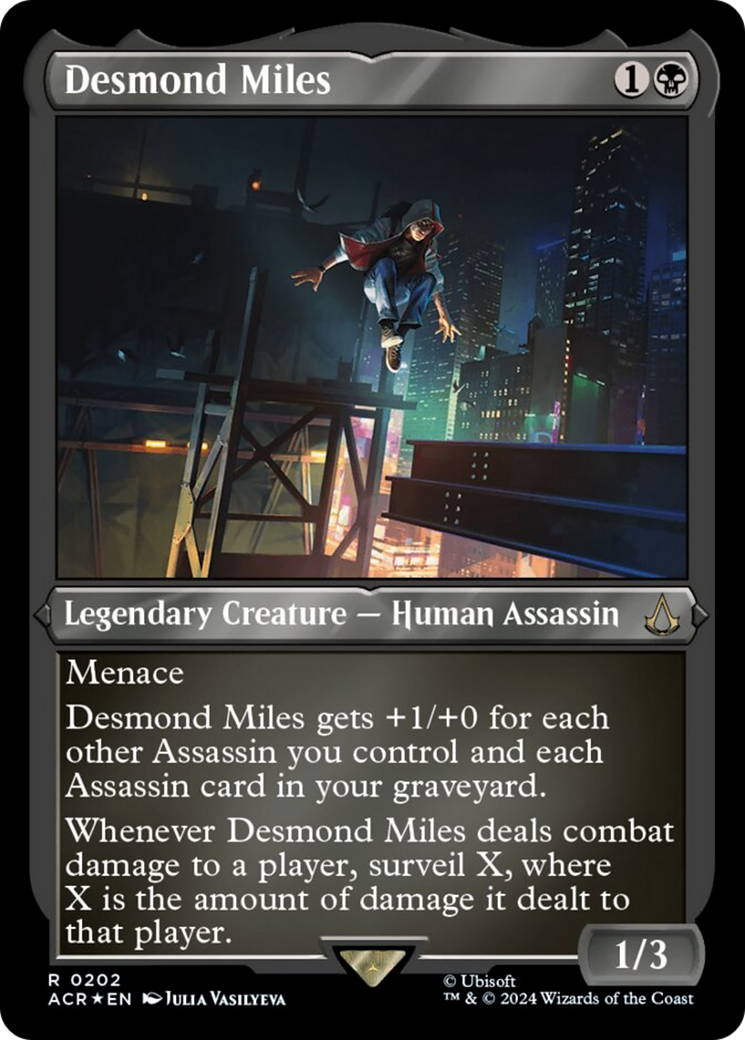 Desmond Miles (Foil Etched) [Assassin's Creed] | Jomio and Rueliete's Cards and Comics