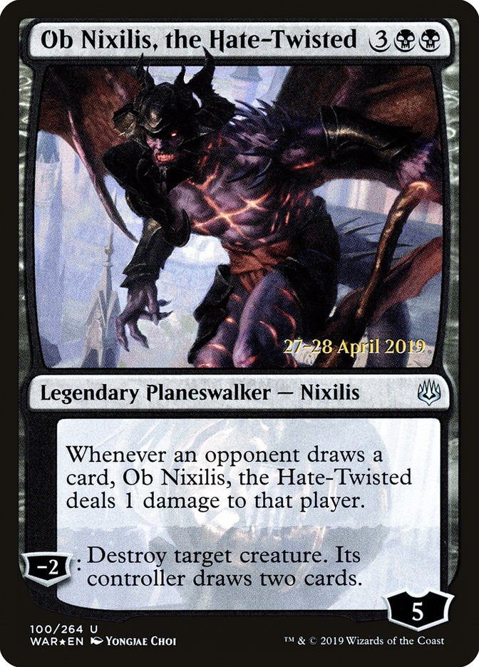 Ob Nixilis, the Hate-Twisted [War of the Spark Prerelease Promos] | Jomio and Rueliete's Cards and Comics
