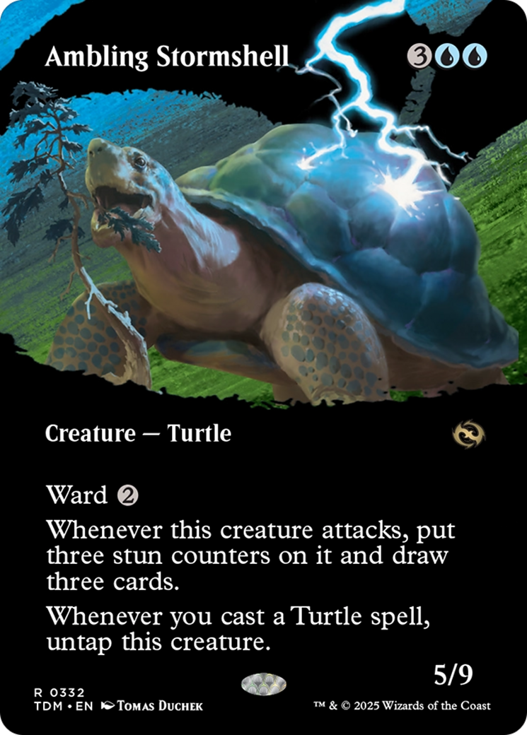 Ambling Stormshell (Borderless) [Tarkir: Dragonstorm] | Jomio and Rueliete's Cards and Comics