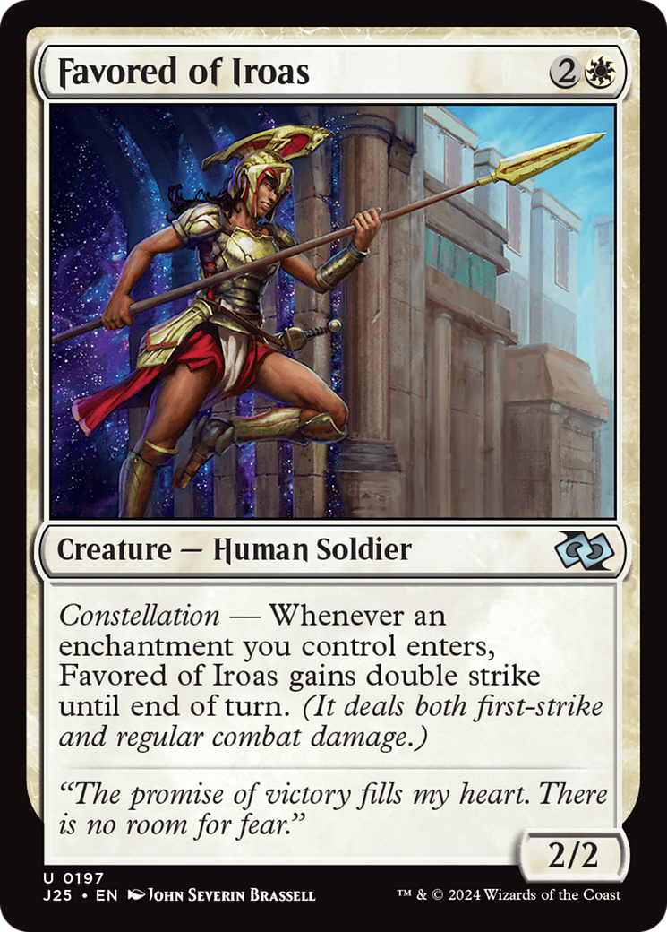 Favored of Iroas [Foundations Jumpstart] | Jomio and Rueliete's Cards and Comics
