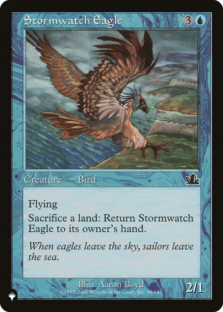Stormwatch Eagle [The List] | Jomio and Rueliete's Cards and Comics