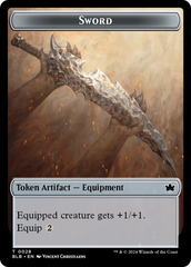 Sword // Manifold Mouse Double-Sided Token [Bloomburrow Tokens] | Jomio and Rueliete's Cards and Comics