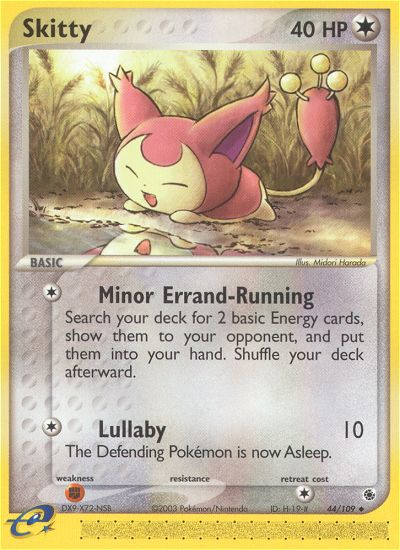 Skitty (44/109) [EX: Ruby & Sapphire] | Jomio and Rueliete's Cards and Comics