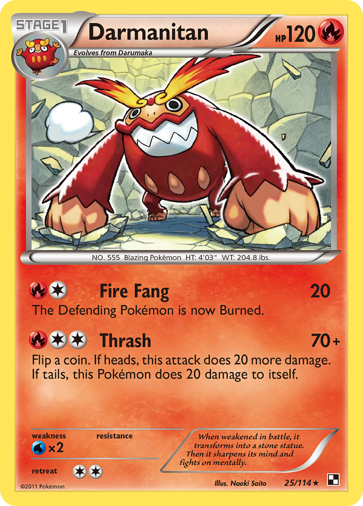 Darmanitan (25/114) [Black & White: Base Set] | Jomio and Rueliete's Cards and Comics