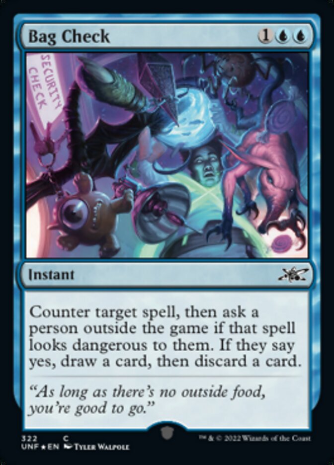 Bag Check (Galaxy Foil) [Unfinity] | Jomio and Rueliete's Cards and Comics