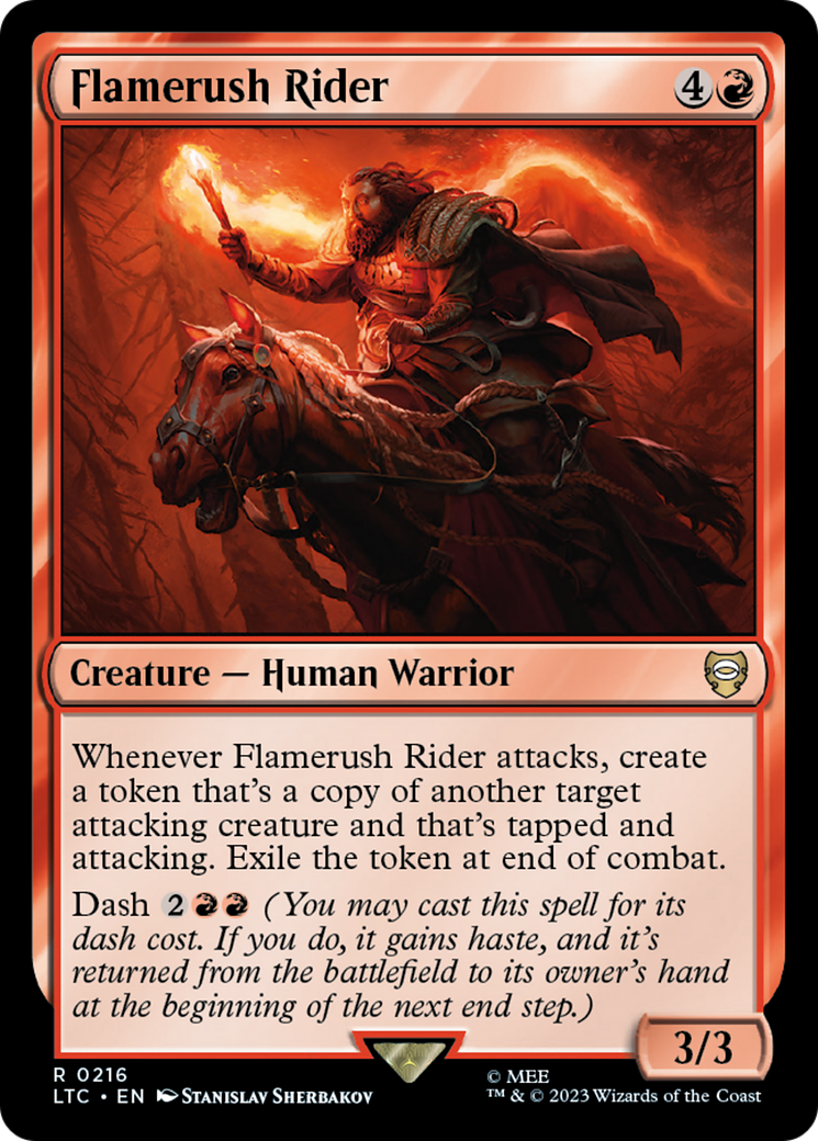 Flamerush Rider [The Lord of the Rings: Tales of Middle-Earth Commander] | Jomio and Rueliete's Cards and Comics