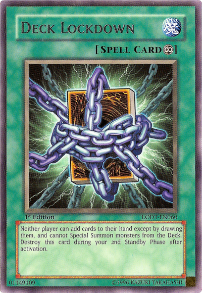 Deck Lockdown [LODT-EN060] Rare | Jomio and Rueliete's Cards and Comics