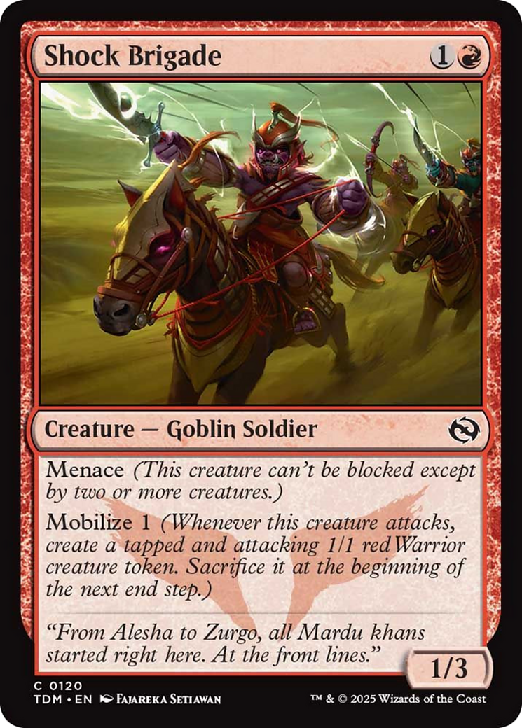 Shock Brigade [Tarkir: Dragonstorm] | Jomio and Rueliete's Cards and Comics