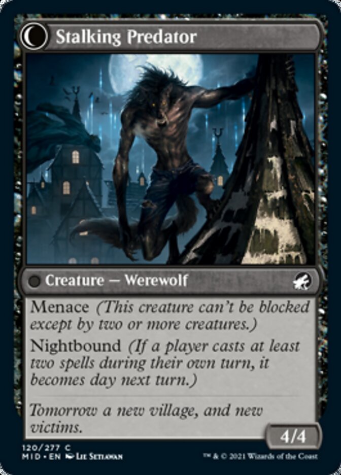 Shady Traveler // Stalking Predator [Innistrad: Midnight Hunt] | Jomio and Rueliete's Cards and Comics