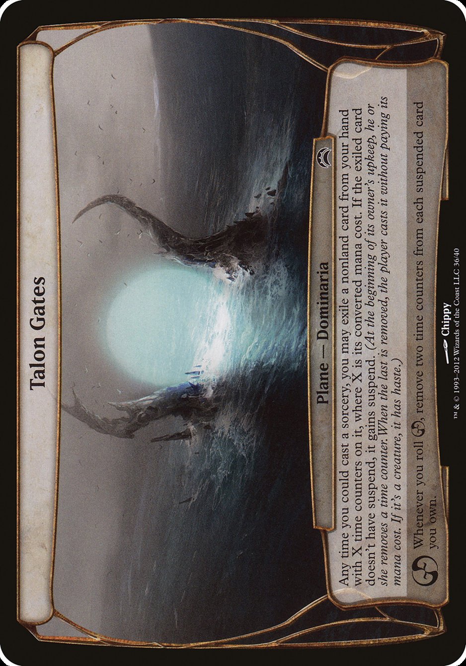 Talon Gates (Planes) [Planechase 2012 Planes] | Jomio and Rueliete's Cards and Comics