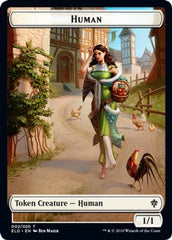 Human // Beast Double-Sided Token [Challenger Decks 2021 Tokens] | Jomio and Rueliete's Cards and Comics