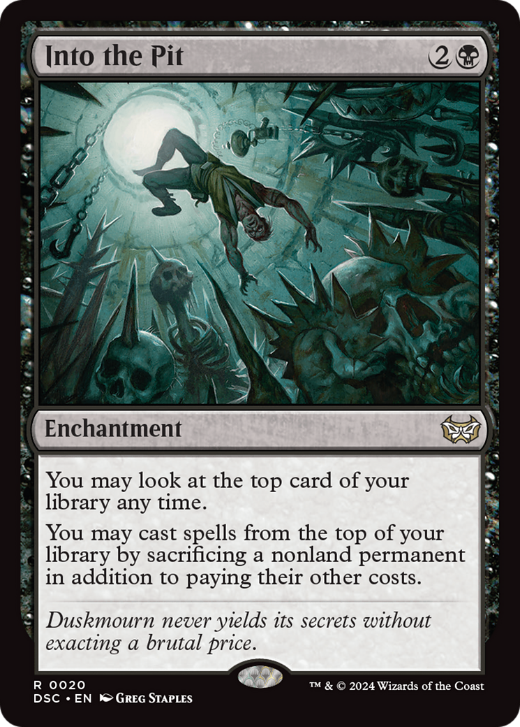 Into the Pit [Duskmourn: House of Horror Commander] | Jomio and Rueliete's Cards and Comics