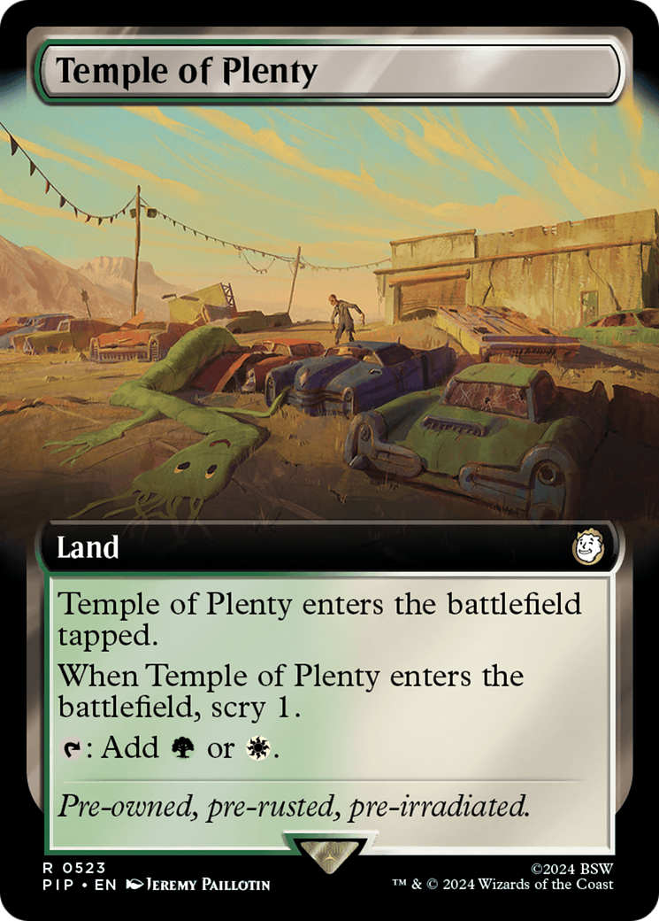 Temple of Plenty (Extended Art) [Fallout] | Jomio and Rueliete's Cards and Comics
