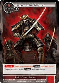 Prepare to Fall Together (1-091) [Starter Deck: Wolves of the Raging Flames] | Jomio and Rueliete's Cards and Comics