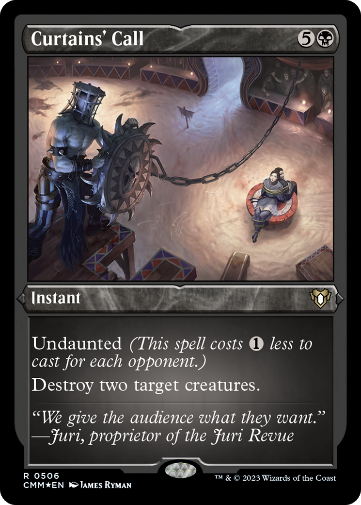 Curtains' Call (Foil Etched) [Commander Masters] | Jomio and Rueliete's Cards and Comics