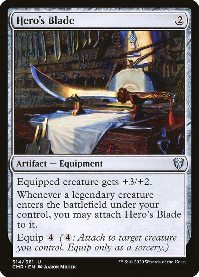 Hero's Blade (314) [Commander Legends] | Jomio and Rueliete's Cards and Comics