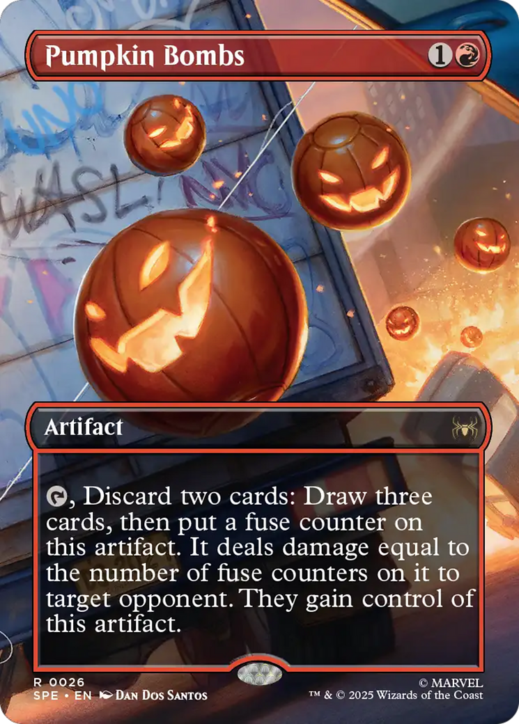 Pumpkin Bombs (Borderless) [Marvel's Spider-Man: Eternal-Legal] | Jomio and Rueliete's Cards and Comics