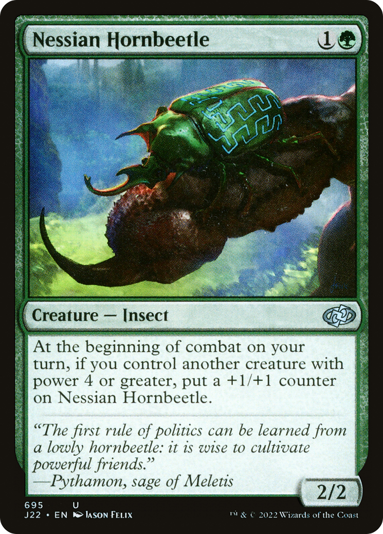 Nessian Hornbeetle [Jumpstart 2022] | Jomio and Rueliete's Cards and Comics