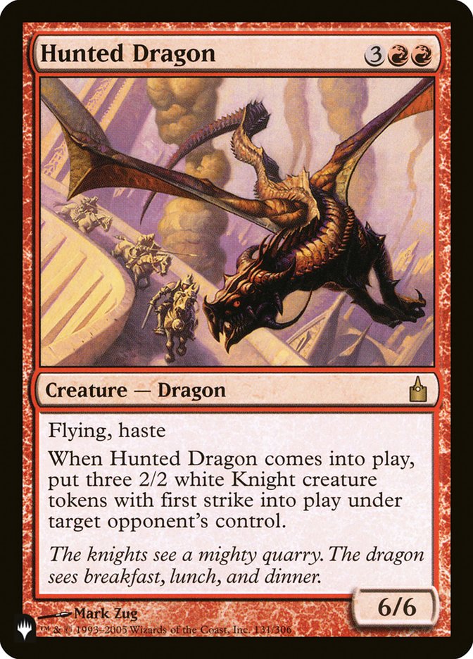 Hunted Dragon [The List] | Jomio and Rueliete's Cards and Comics