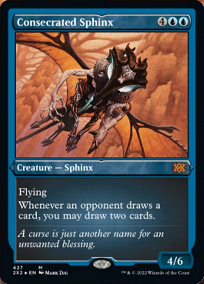 Consecrated Sphinx (Foil Etched) [Double Masters 2022] | Jomio and Rueliete's Cards and Comics