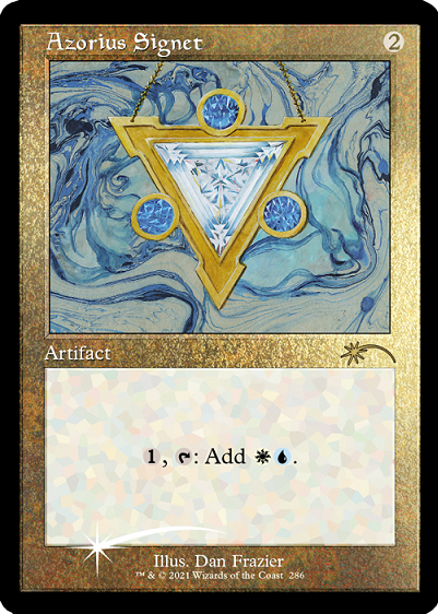 Azorius Signet (Retro) (Foil Etched) [Secret Lair Drop Series] | Jomio and Rueliete's Cards and Comics