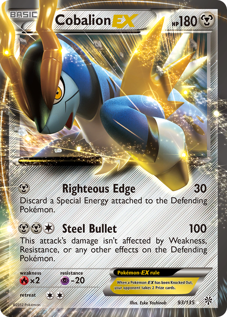 Cobalion EX (93/135) [Black & White: Plasma Storm] | Jomio and Rueliete's Cards and Comics