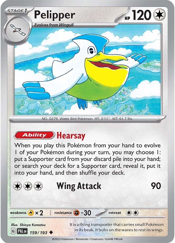 Pelipper (159/193) [Scarlet & Violet: Paldea Evolved] | Jomio and Rueliete's Cards and Comics