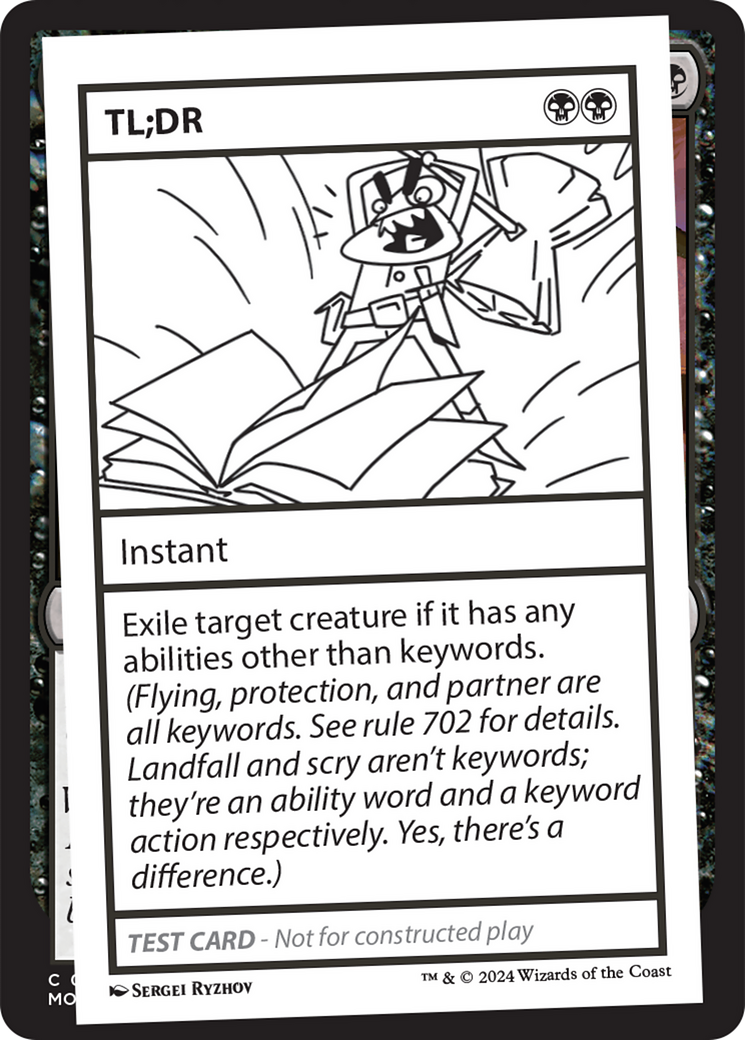TL;DR [Mystery Booster 2 Playtest Cards] | Jomio and Rueliete's Cards and Comics