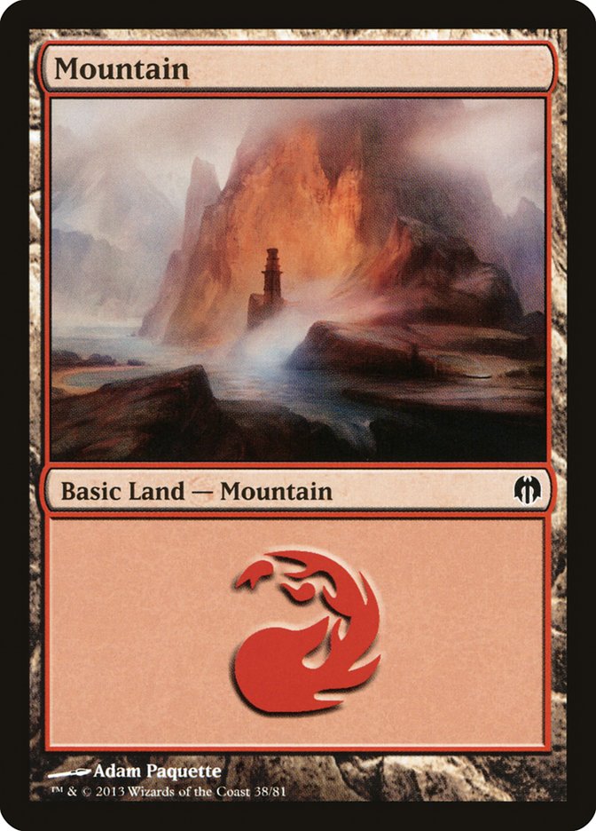 Mountain (38) [Duel Decks: Heroes vs. Monsters] | Jomio and Rueliete's Cards and Comics