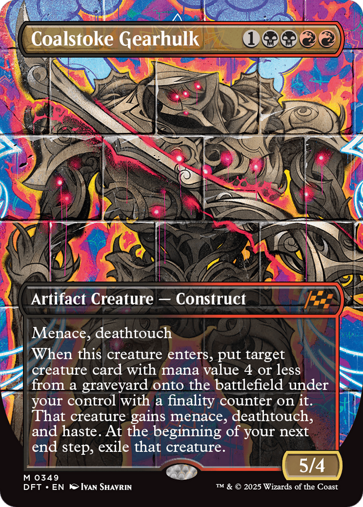 Coalstoke Gearhulk (Borderless) [Aetherdrift] | Jomio and Rueliete's Cards and Comics