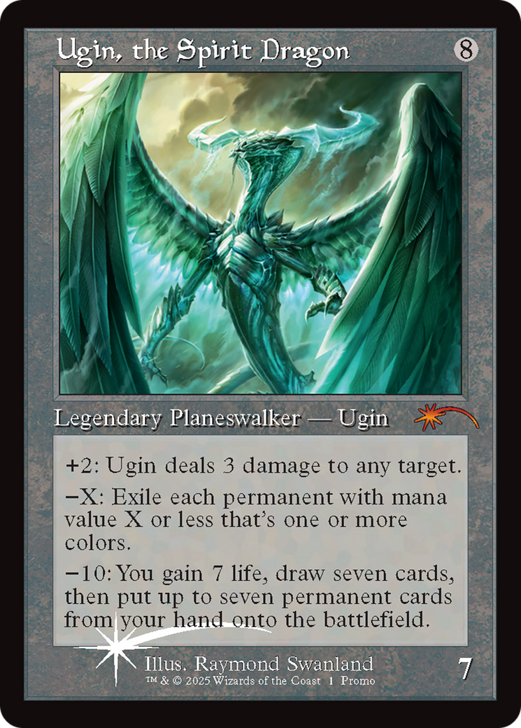 Ugin, the Spirit Dragon (Retro Frame) [Secret Lair Drop Series] | Jomio and Rueliete's Cards and Comics