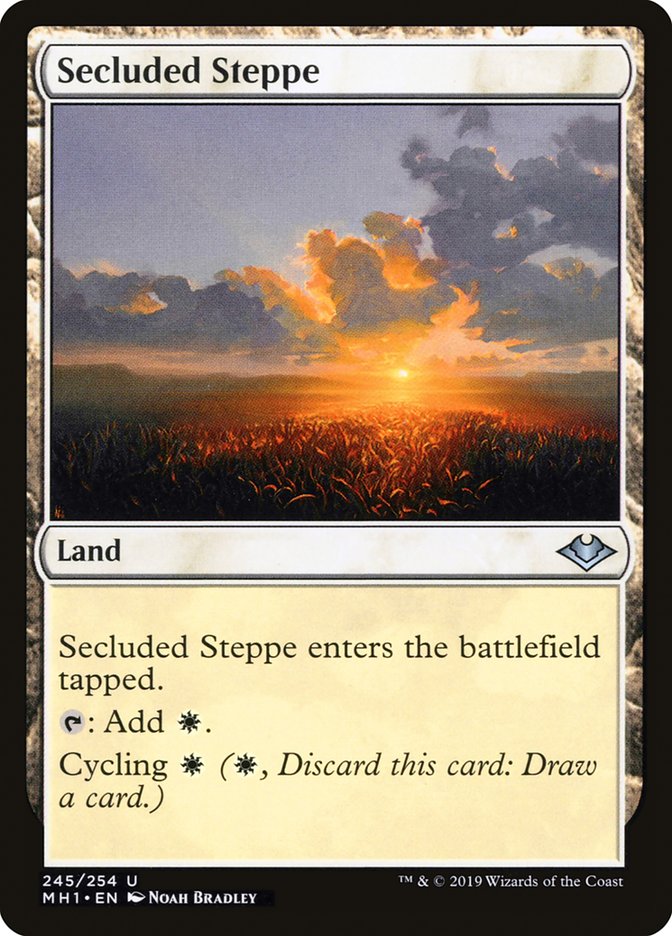 Secluded Steppe [Modern Horizons] | Jomio and Rueliete's Cards and Comics