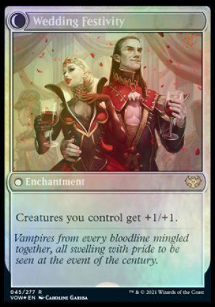 Wedding Announcement // Wedding Festivity [Innistrad: Crimson Vow Prerelease Promos] | Jomio and Rueliete's Cards and Comics